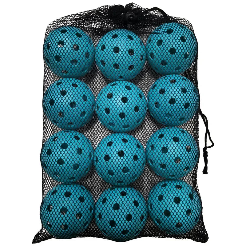 12 Pickleballs 74mm – Indoor Training & Practice
