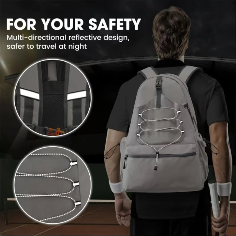 Men’s & Women’s Pickleball Backpack – Racket & Shoe Storage