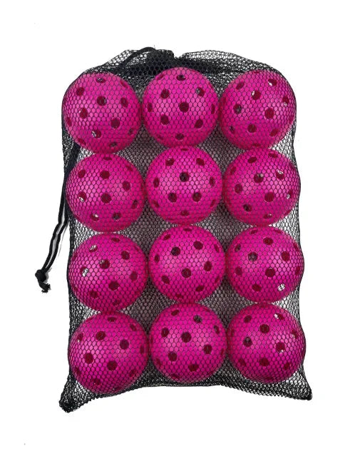 12 Pickleballs 74mm – Indoor Training & Practice