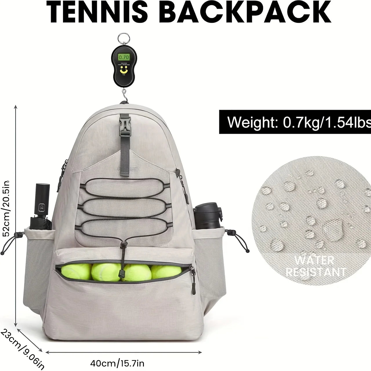 Men’s & Women’s Pickleball Backpack – Racket & Shoe Storage