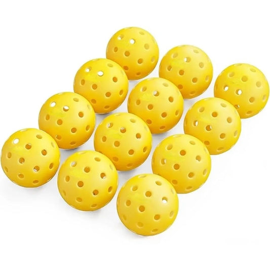 12 Pickleballs 72mm – Indoor Training & Practice